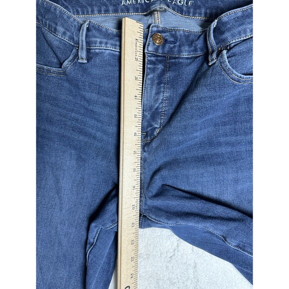 American Eagle Blue Jeggings Sz 16 Denim Stretch - Picture 13 of 13